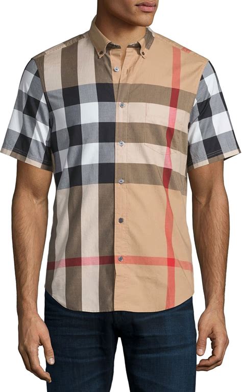 burberry men's button down used|burberry button down shirt men.